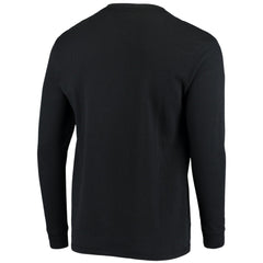 New Orleans Saints Dunbrooke Logo Maverick Thermal Henley Long Sleeve T-Shirt - Black T-shirts