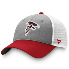 Atlanta Falcons Tri-Tone Trucker Snapback Hat - Gray/Red Hats
