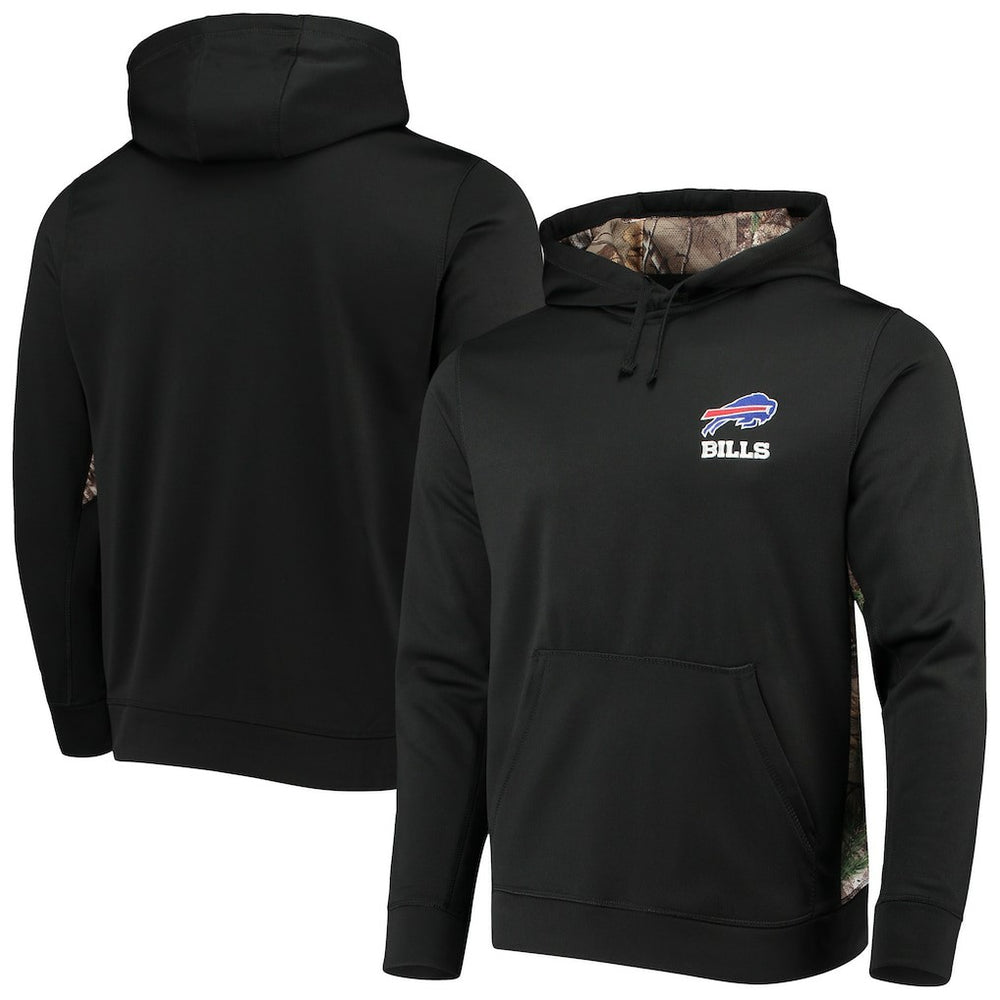 Buffalo Bills Dunbrooke Logo Ranger Pullover Hoodie - Black/Realtree Camo Hoodies