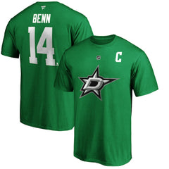 Jamie Benn Dallas Stars Fanatics Authentic Stack Player Name & Number T-Shirt - Kelly Green | US 3781649