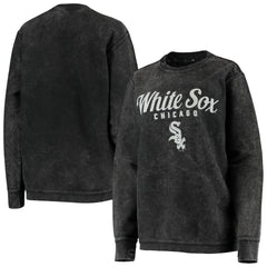 Chicago White Sox G-III 4Her by Carl Banks Women's Comfy Cord Pullover Sweatshirt - Black Pullover