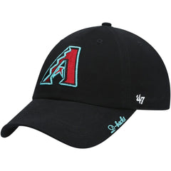 Arizona Diamondbacks '47 Women's Team Miata Clean Up Adjustable Hat - Black Hats