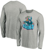 San Jose Sharks Graffiti Shark Long Sleeve T-Shirt - Heather Gray | US 3800094