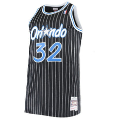Shaquille O'Neal Orlando Magic Big & Tall Hardwood Classics Jersey Black - Mitchell & Ness