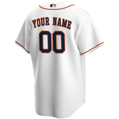 Houston Astros Nike Home Replica Custom Jersey - White Jerseys
