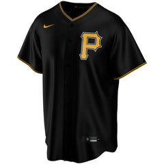 Pittsburgh Pirates Nike Alternate Replica Custom Jersey - Black Jerseys