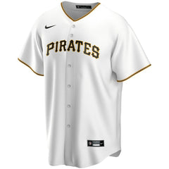 Pittsburgh Pirates Nike Home Replica Custom Jersey - White Jerseys