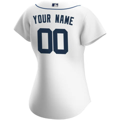 Detroit Tigers Nike Women's Home Replica Custom Jersey - White Jerseys