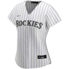 Colorado Rockies Nike Women's Home Replica Custom Jersey - White Jerseys