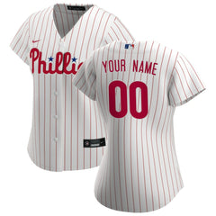 Philadelphia Phillies Nike Women's Home Replica Custom Jersey - White Jerseys
