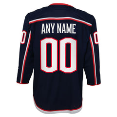 Columbus Blue Jackets Youth Home Premier Custom Jersey - Navy | US 3820528