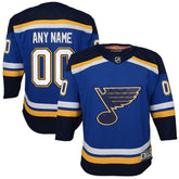 St. Louis Blues Youth Home Premier Custom Jersey - Blue | US 3820544