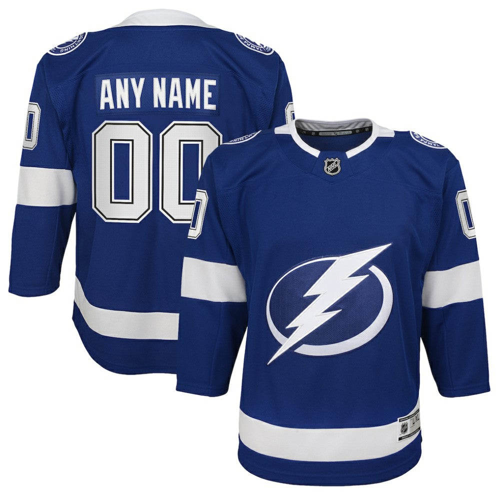 Tampa Bay Lightning Youth Home Custom Premier Jersey - Blue | US 3820545