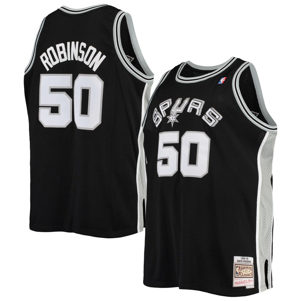 David Robinson San Antonio Spurs 1998/99 Big & Tall Hardwood Classics Swingman Jersey Black - Mitchell & Ness