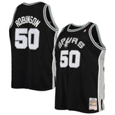 David Robinson San Antonio Spurs 1998/99 Big & Tall Hardwood Classics Swingman Jersey Black - Mitchell & Ness