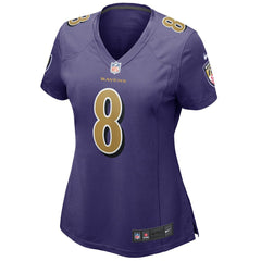 Lamar Jackson Baltimore Ravens Women's Alternate Game Player Jersey - Purple Jerseys