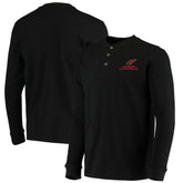 Arizona Cardinals Dunbrooke Logo Maverick Thermal Henley Long Sleeve T-Shirt - Black T-shirts