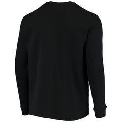 Cincinnati Bengals Dunbrooke Logo Maverick Thermal Henley Long Sleeve T-Shirt - Black T-shirts