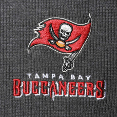 Tampa Bay Buccaneers Dunbrooke Logo Maverick Thermal Henley Long Sleeve T-Shirt - Charcoal T-shirts