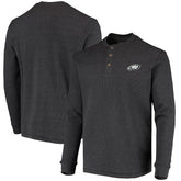 Philadelphia Eagles Dunbrooke Logo Maverick Thermal Henley Long Sleeve T-Shirt - Charcoal T-shirts