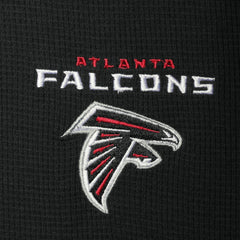 Atlanta Falcons Dunbrooke Logo Maverick Thermal Henley Long Sleeve T-Shirt - Black T-shirts