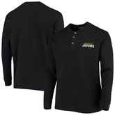 Jacksonville Jaguars Dunbrooke Logo Maverick Thermal Henley Long Sleeve T-Shirt - Black T-shirts