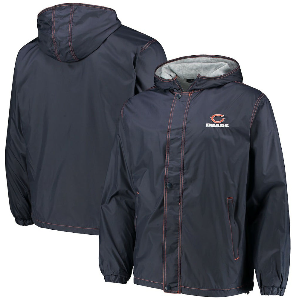 Chicago Bears Dunbrooke Logo Legacy Stadium Full-Zip Jacket- Navy - Navy Jackets