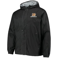Cincinnati Bengals Dunbrooke Logo Legacy Stadium Full-Zip Jacket- Black - Black Jackets