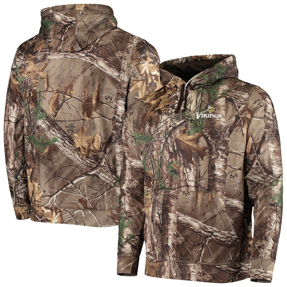 Minnesota Vikings Dunbrooke Circle Champion Tech Fleece Pullover Hoodie - Realtree Camo Hoodies