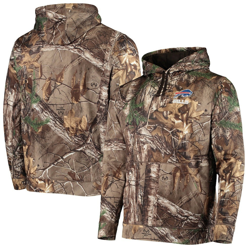 Buffalo Bills Dunbrooke Circle Champion Tech Fleece Pullover Hoodie - Realtree Camo Hoodies