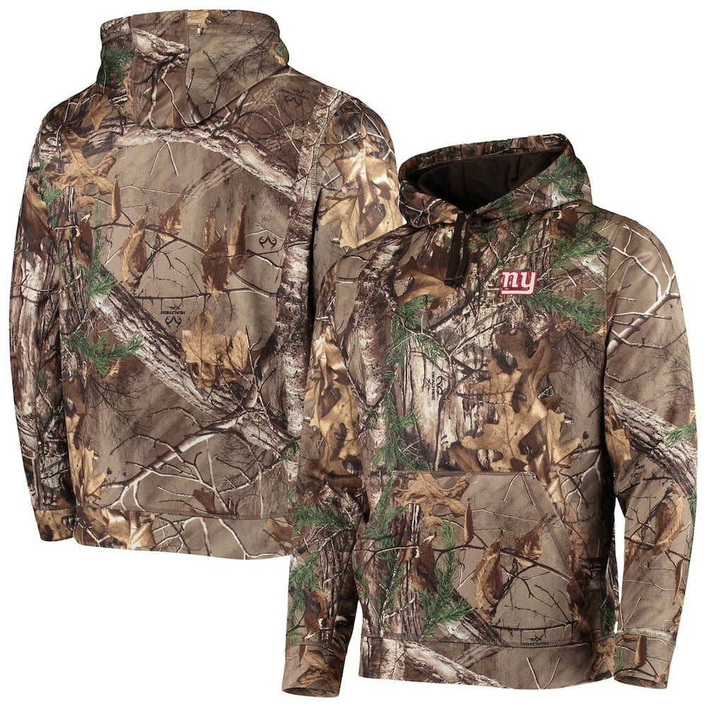 New York Giants Dunbrooke Circle Champion Tech Fleece Pullover Hoodie - Realtree Camo Hoodies
