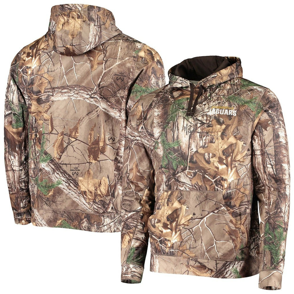 Jacksonville Jaguars Dunbrooke Circle Champion Tech Fleece Pullover Hoodie - Realtree Camo Hoodies