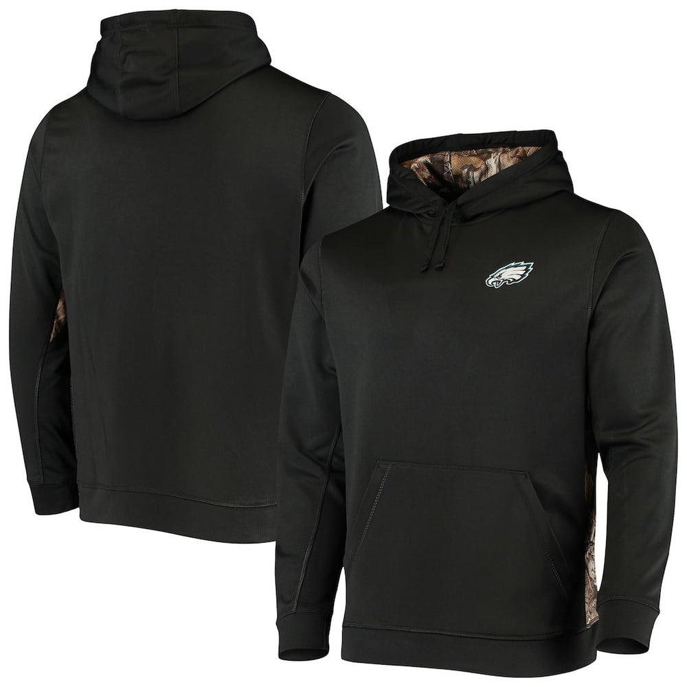 Philadelphia Eagles Dunbrooke Logo Ranger Pullover Hoodie - Black/Realtree Camo Hoodies