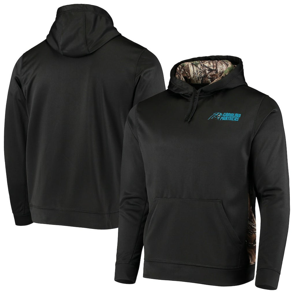 Carolina Panthers Dunbrooke Logo Ranger Pullover Hoodie - Black/Realtree Camo Hoodies