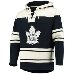 Auston Matthews Toronto Maple Leafs '47 Player Name & Number Lacer Pullover Hoodie - Blue | US 3848269