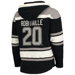 Luc Robitaille Los Angeles Kings '47 Retired Player Name & Number Lacer Pullover Hoodie - Black | US 3848804