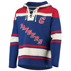 Wayne Gretzky New York Rangers '47 Retired Player Name & Number Lacer Pullover Hoodie - Blue | US 3848808