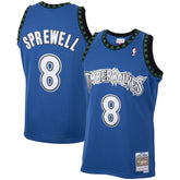Latrell Sprewell Minnesota Timberwolves 2003/04 Hardwood Classics Swingman Jersey Blue - Mitchell & Ness