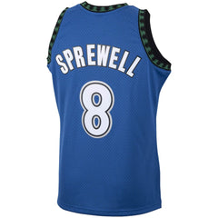 Latrell Sprewell Minnesota Timberwolves 2003/04 Hardwood Classics Swingman Jersey Blue - Mitchell & Ness