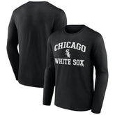 Men's Black Chicago White Sox Team Heart & Soul Long Sleeve T-Shirt T-shirts
