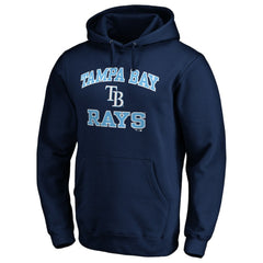 Tampa Bay Rays Heart & Soul Pullover Hoodie - Navy Hoodies