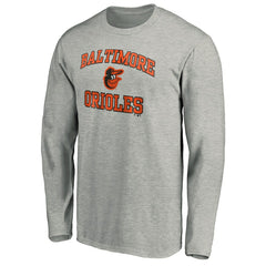 Baltimore Orioles Team Heart & Soul Long Sleeve T-Shirt - Heathered Gray T-shirts