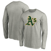 Athletics Official Team Logo Long Sleeve T-Shirt - Heather Gray T-shirts