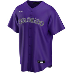 Colorado Rockies Nike Alternate Replica Custom Jersey - Purple Jerseys