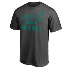 Seattle Mariners Iconic Primary Pill T-Shirt - Charcoal T-shirts