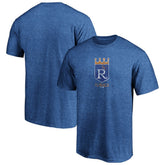 Kansas City Royals Cooperstown Collection True Classics Throwback Logo Tri-Blend T-Shirt - Royal T-shirts