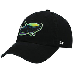 Tampa Bay Rays '47 2000 Logo Cooperstown Collection Clean Up Adjustable Hat - Black Hats