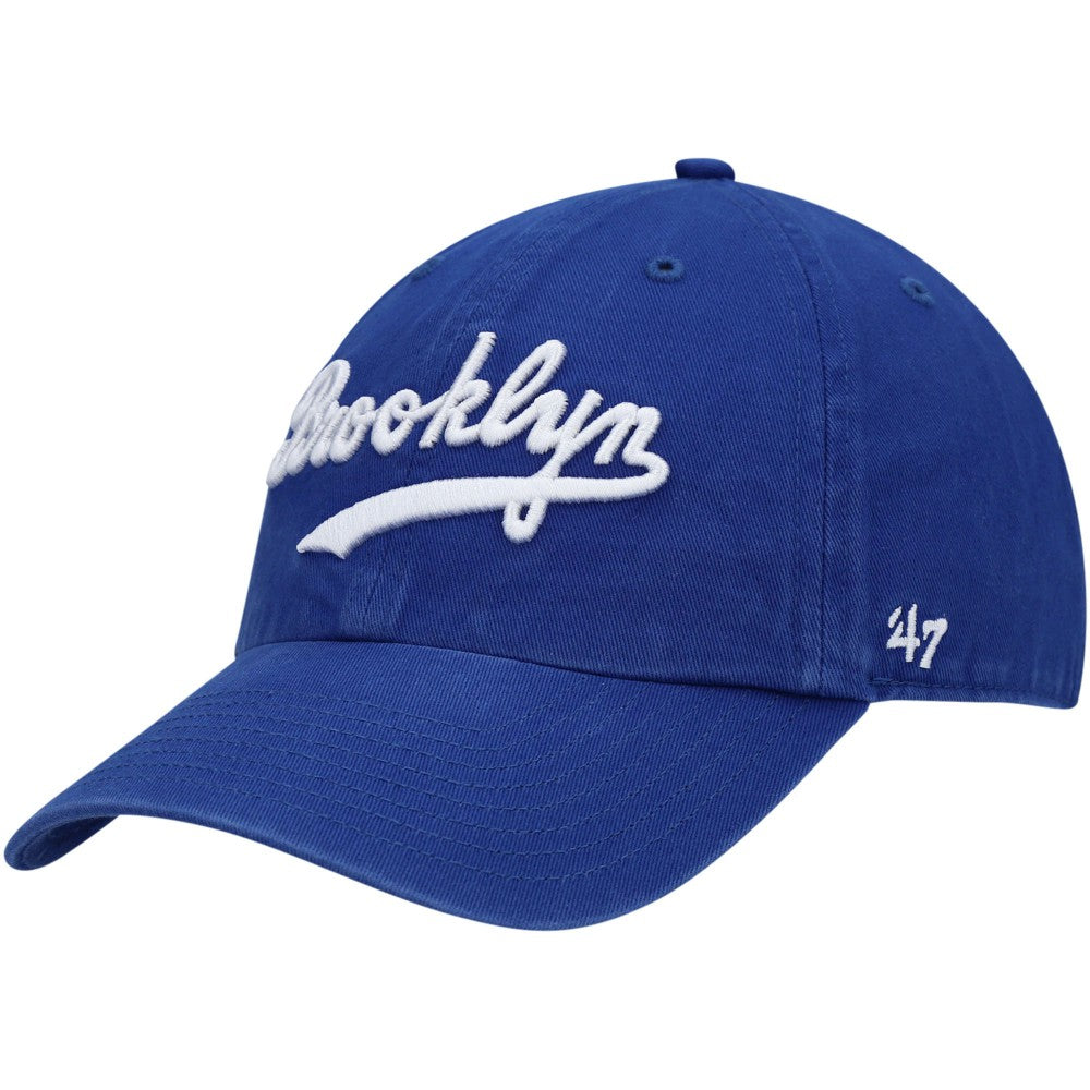 Brooklyn Dodgers '47 Logo Cooperstown Collection Clean Up Adjustable Hat - Royal Hats