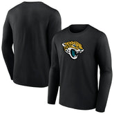 Jacksonville Jaguars Primary Team Logo Long Sleeve T-Shirt - Black T-shirts