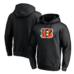 Cincinnati Bengals Primary Logo Fitted Pullover Hoodie - Black Hoodies